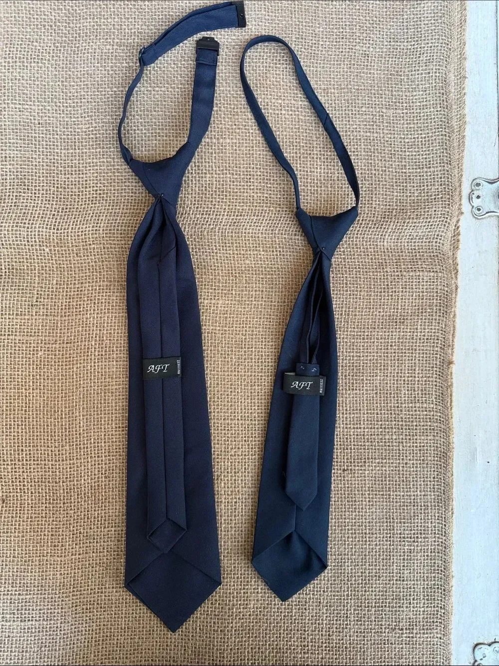 AFTCO Navy Blue Kids Adjustable Ties Set of 2